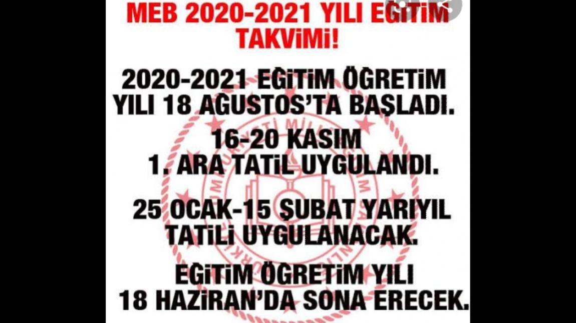 MEB 2020-2021 YILI EĞİTİM TAKVİMİ GÜNCEL HALİ